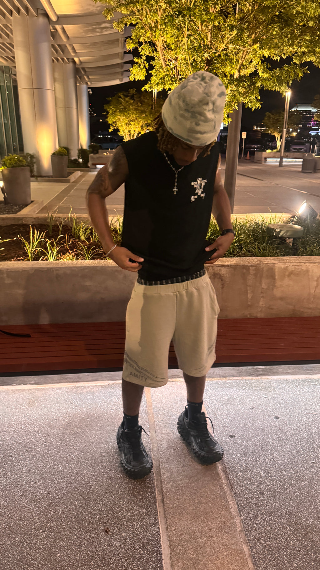 AMITY GRAY SWEATSHORT “Gray Marble”