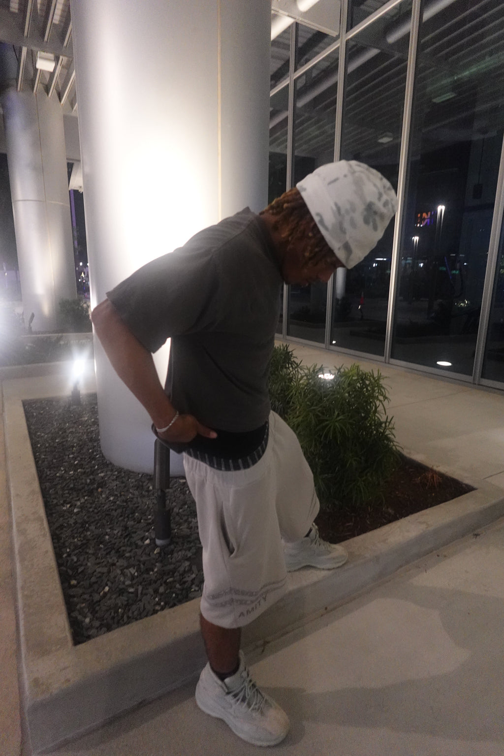 AMITY GRAY SWEATSHORT “Gray Marble”